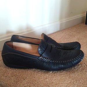 Gucci blue driving loafer SZ 10.